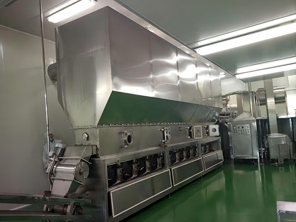 Horizontal boiling dryer