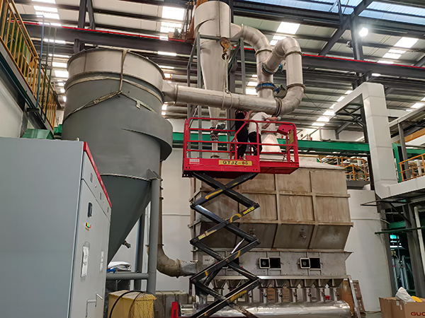 Horizontal boiling dryer