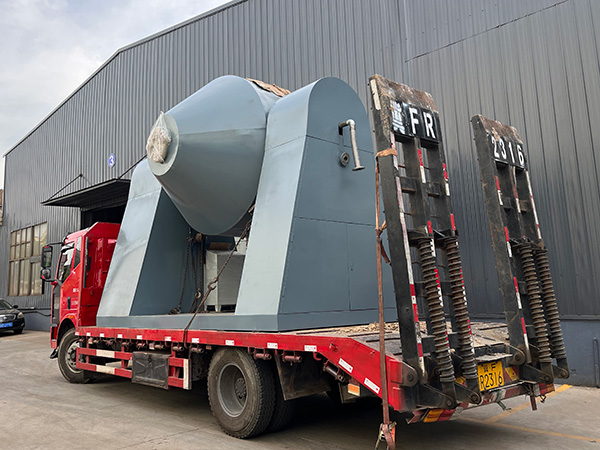 Double cone rotary vacuum drying